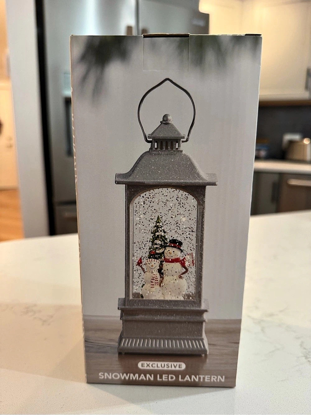 Merry Makers Snowman LED Lantern Holiday Decor NWT
